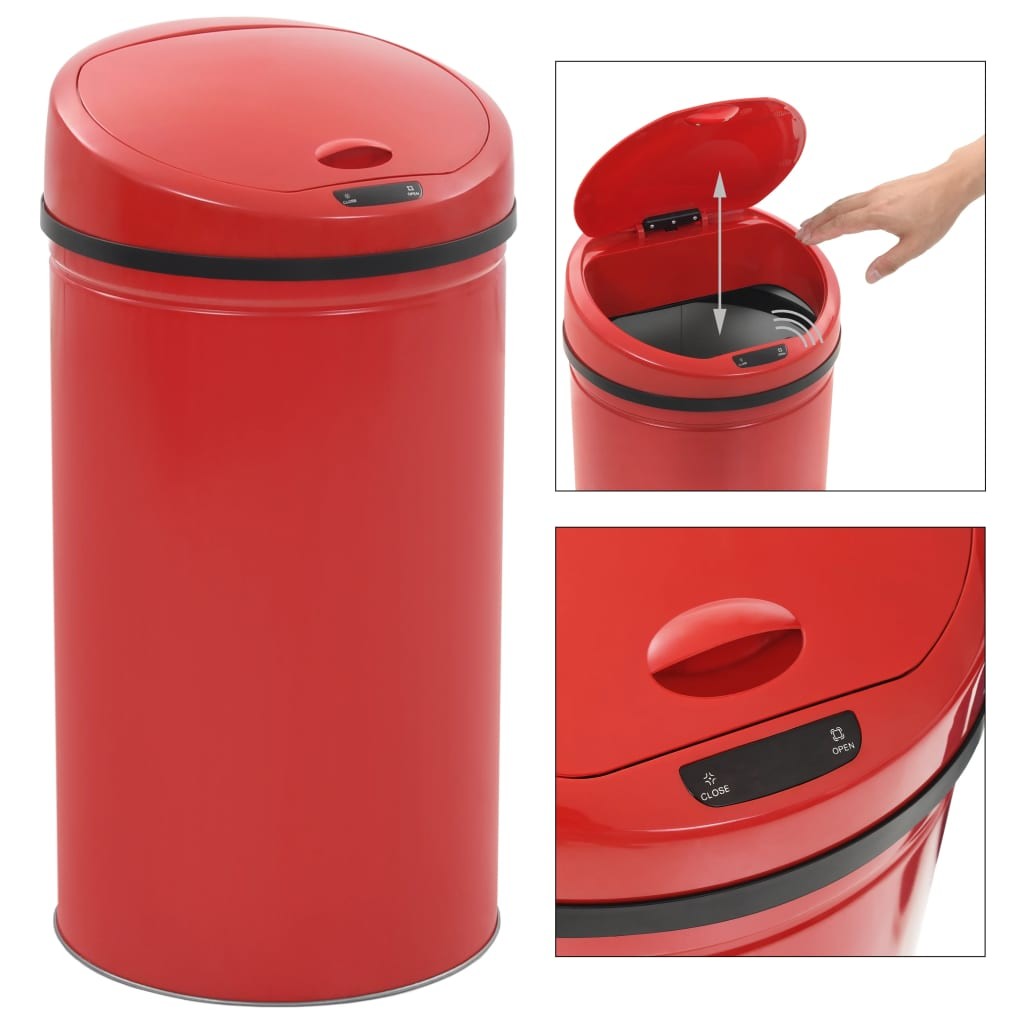 Sensor Dustbin 42 L Red